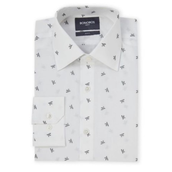 Bonobos Other - Bonobos Glacier Grey Banana Print Shirt 🍌